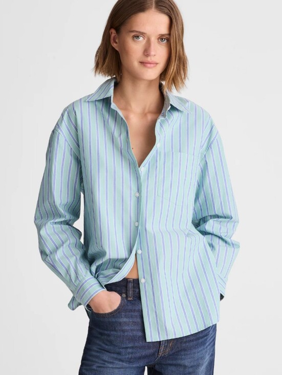 Madewell Tops - Madewell The Easy Shirt in Poplin NY392 Size S NEW! 100% cotton
